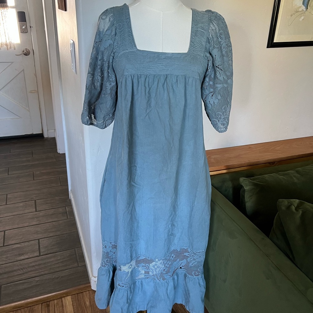 Vintage Cottage-core Lace Dress